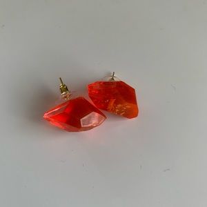 Handcrafted resin earrings